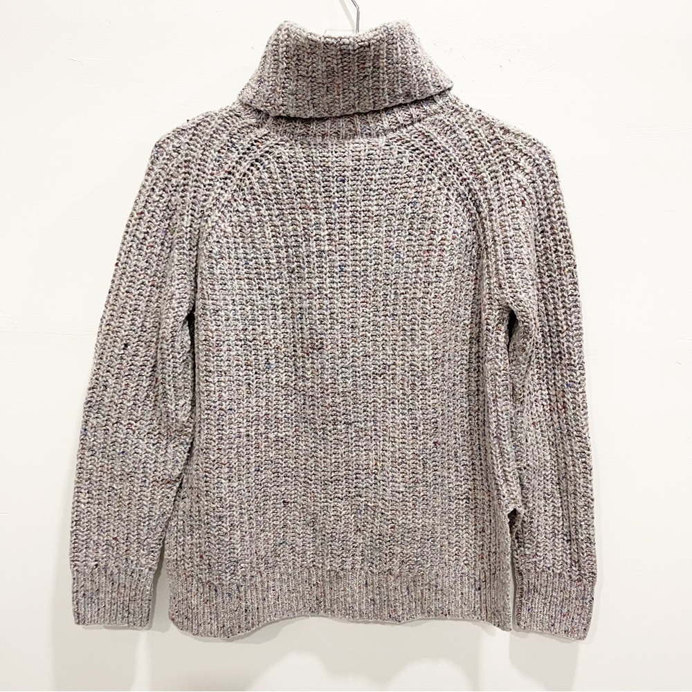 Madewell Colorfleck Ribbed Turtleneck Sweater Knit Size X-Small - Picture 3 of 11